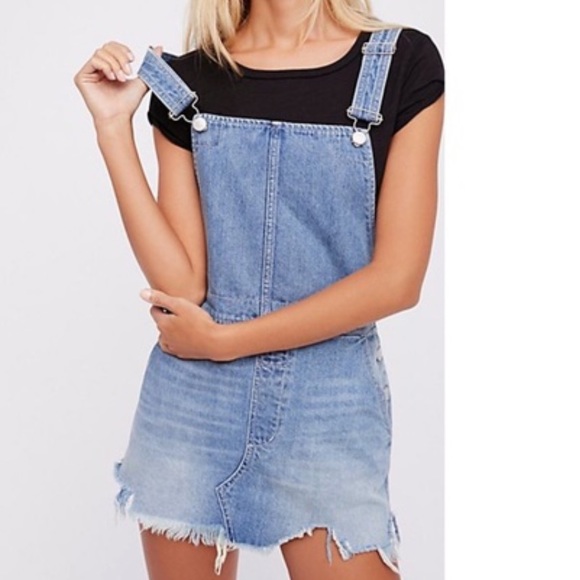 Free People Dresses & Skirts - Free People Skirt Denim Overalls! Worn once!